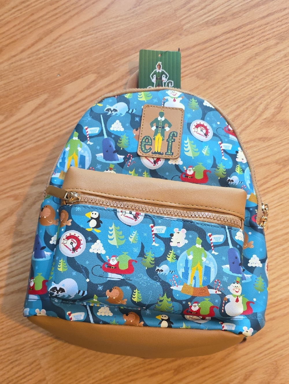 Bioworld ELF Themed Blue and Tan Backpack